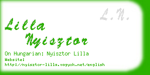 lilla nyisztor business card